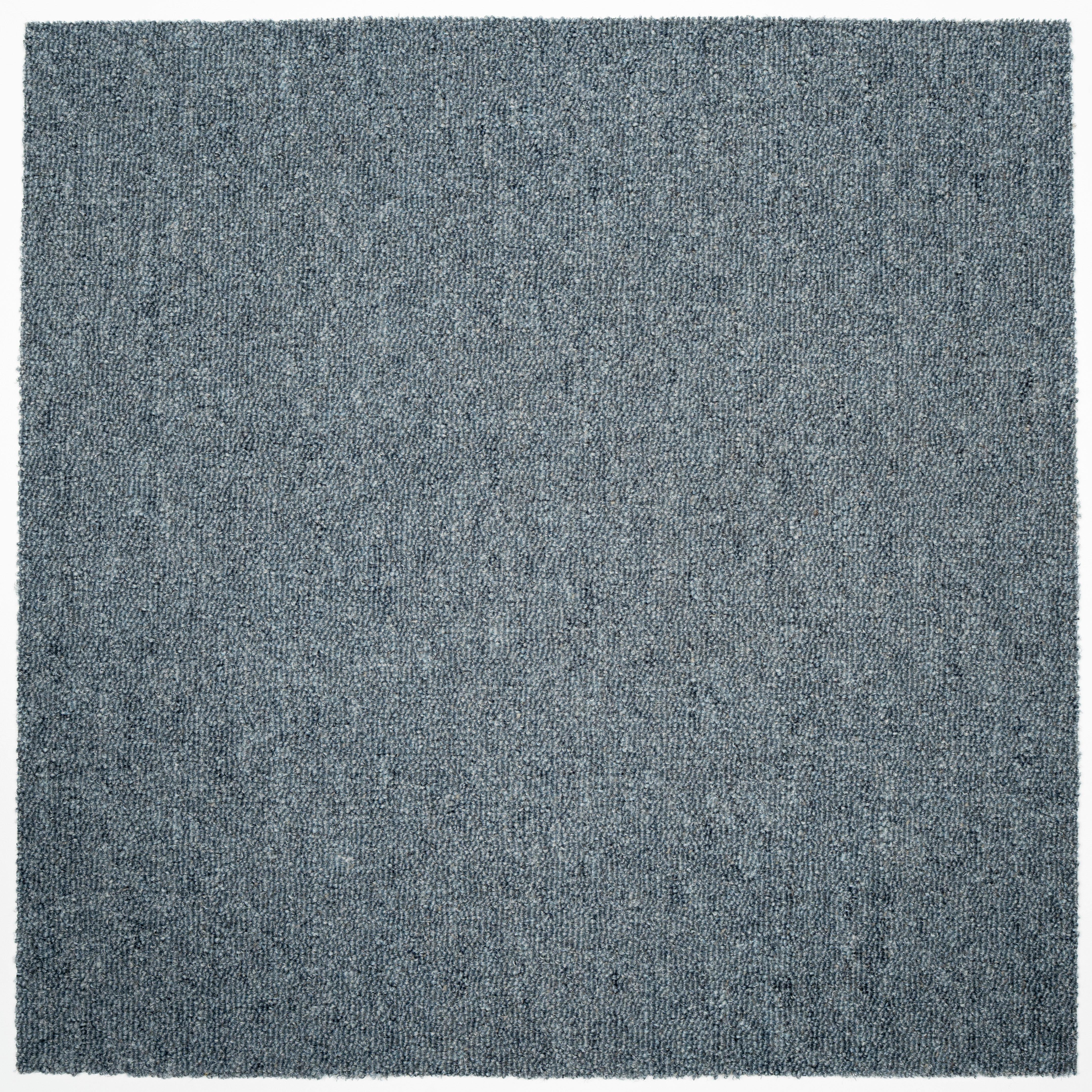 Teppichfliese Hellblau Astra 50x50 cm Florhöhe 3 mm - Hellblau, Basics, Textil (50/50cm)