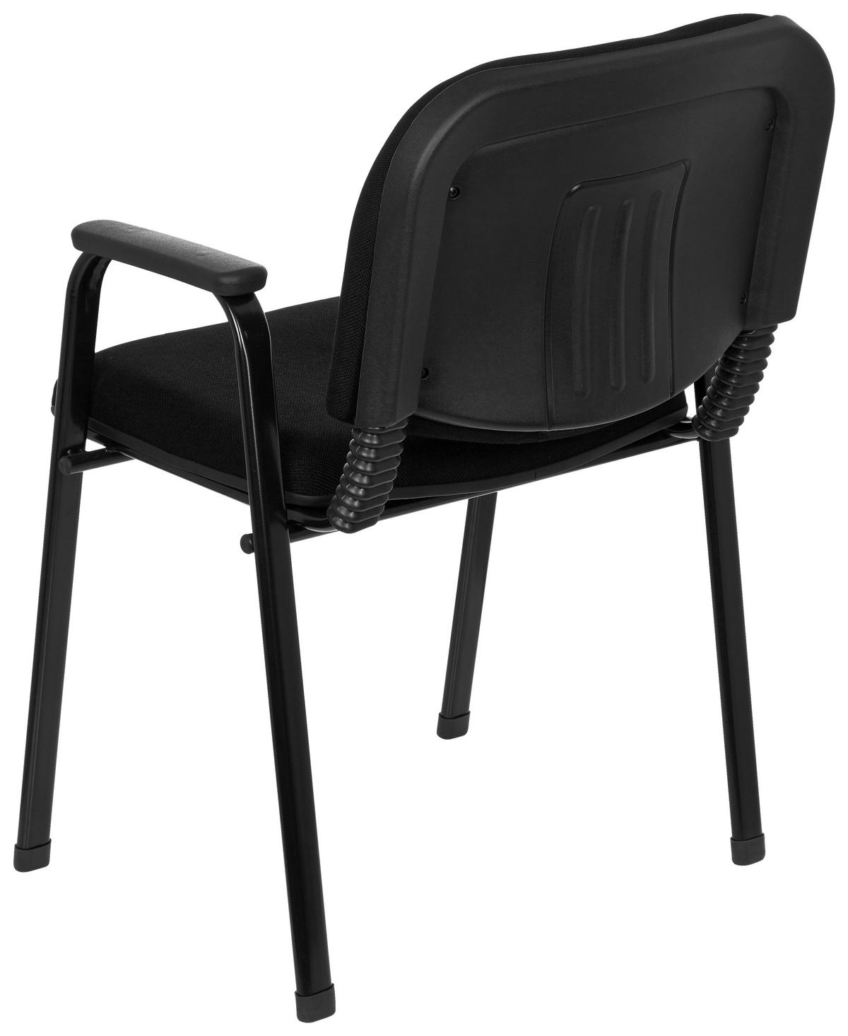 Besucherstuhl Xt 650 Schwarz Bis 120 Kg - Schwarz, Basics, Kunststoff/Textil (55/84/42cm) - MID.YOU