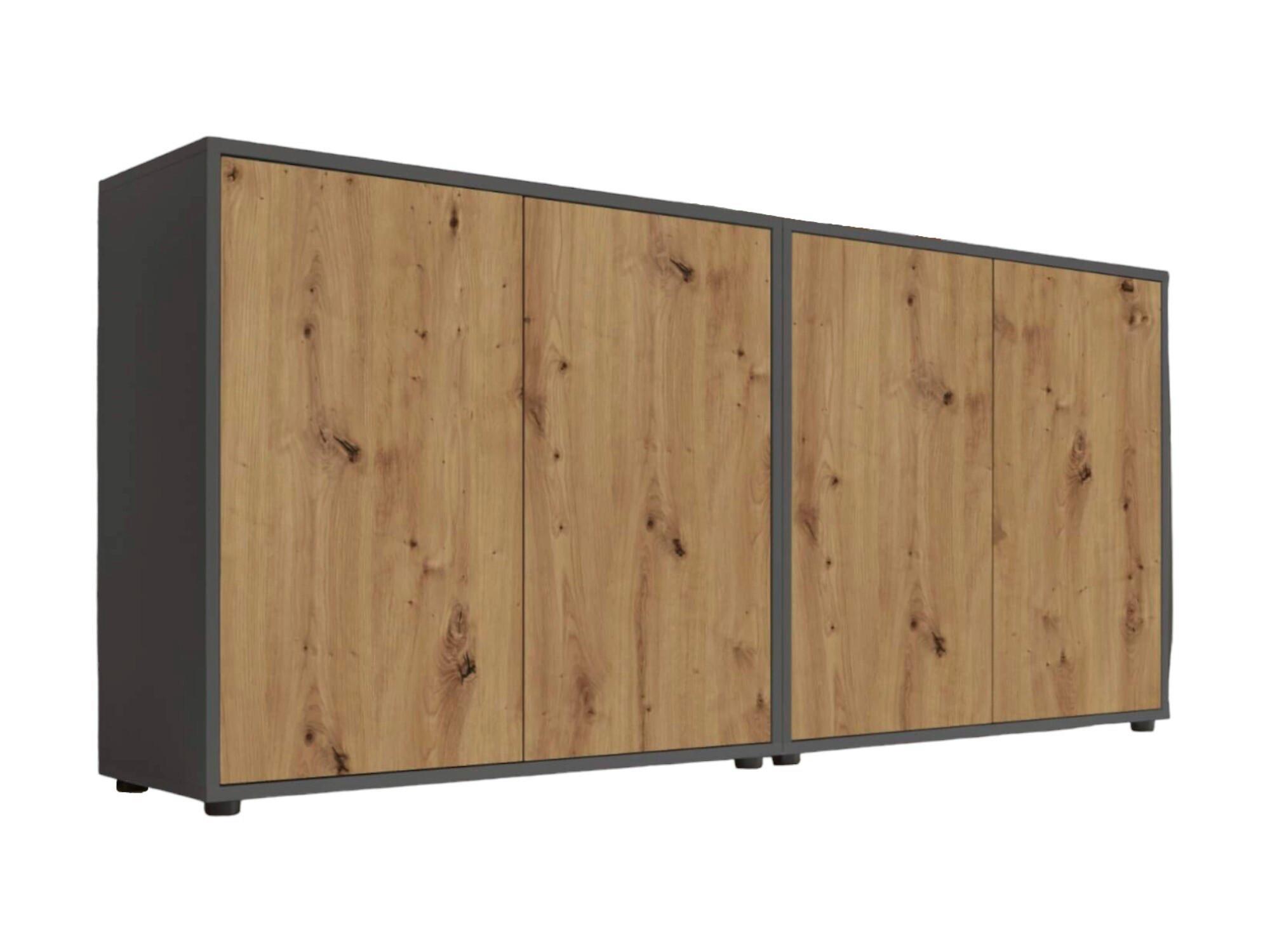 Sideboard Mailand2b: 158cm Eiche Artisan
