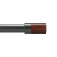 ZÁVESOVÁ TYČ BLOK - sivá, Konventionell, kov/drevo (380cm) - Umbra