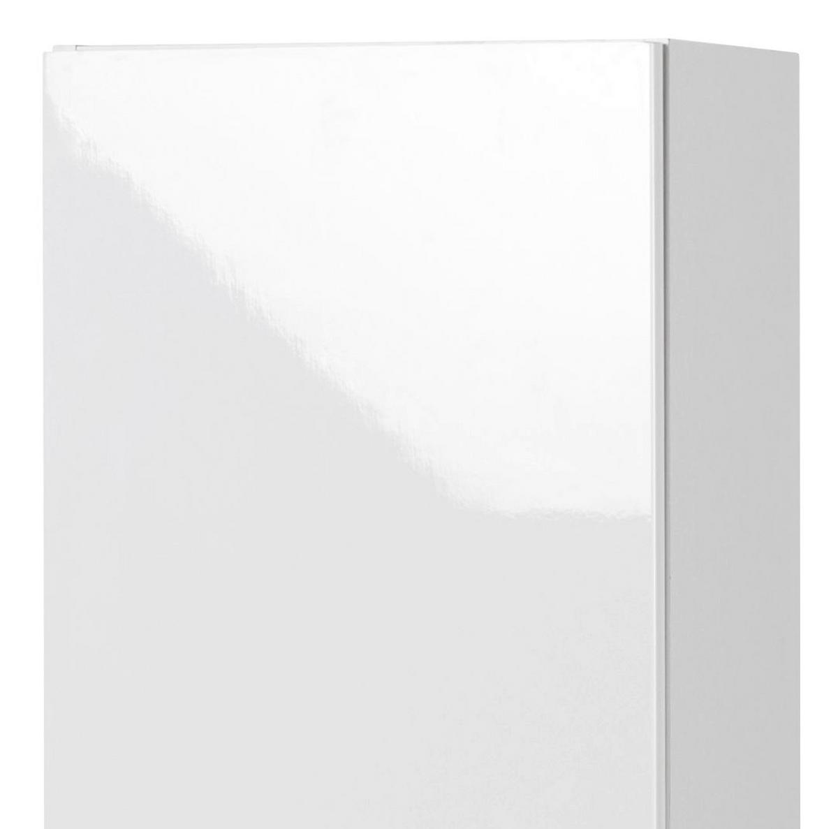 Hochschrank Mit Türdämpfer Siena 40cm, Weiß/eiche Dekor - Weiß/Sonoma Eiche, MODERN, Holzwerkstoff (40/154/27cm) - Held