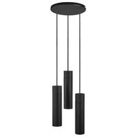 Hängeleuchte Tilo Pela Schwarz D: 22 cm - Schwarz, Design, Holz/Metall (22/24,6cm) - Nordlux