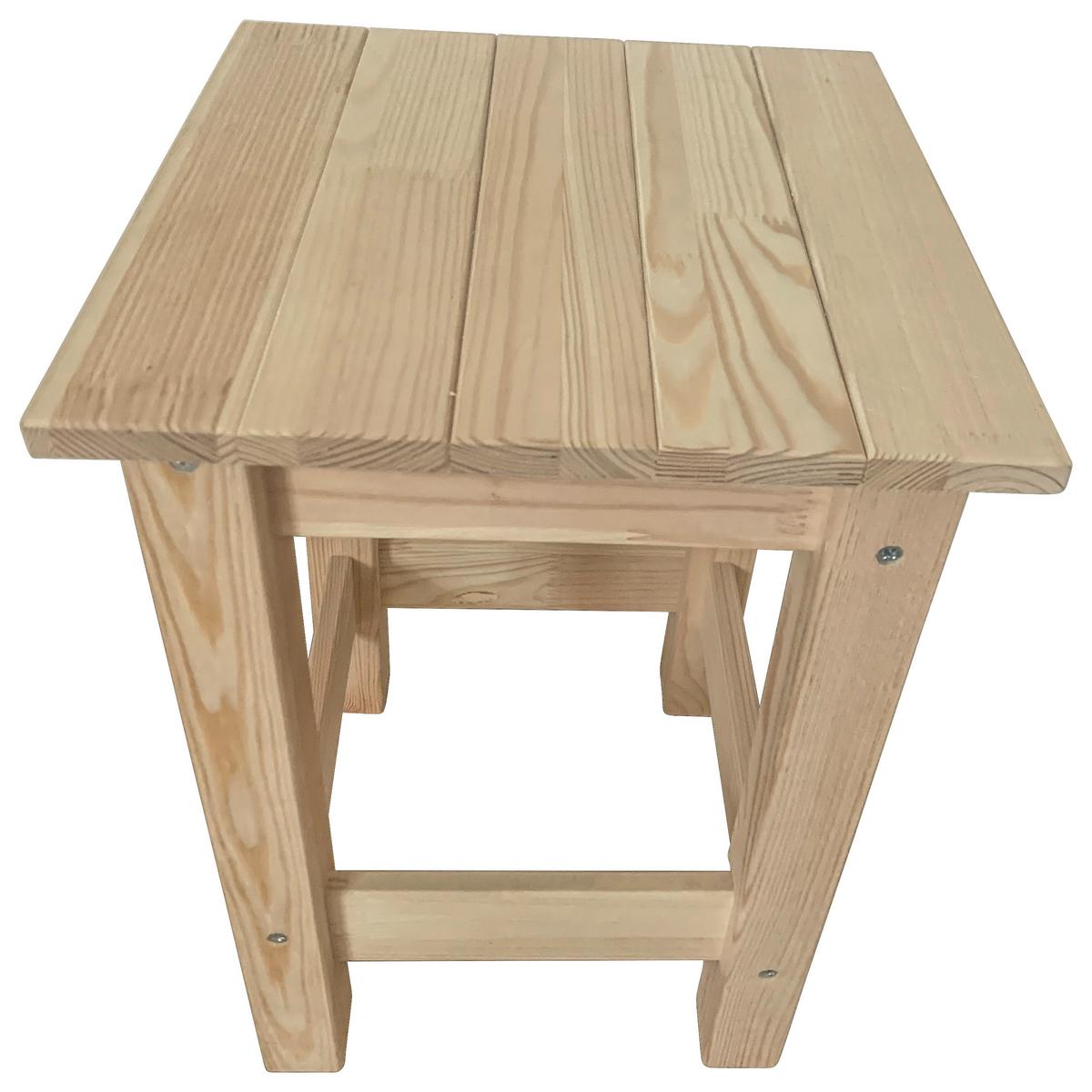 TABURETKA UNI 1 - farba borovice, Konventionell, drevo (33/45/33cm)