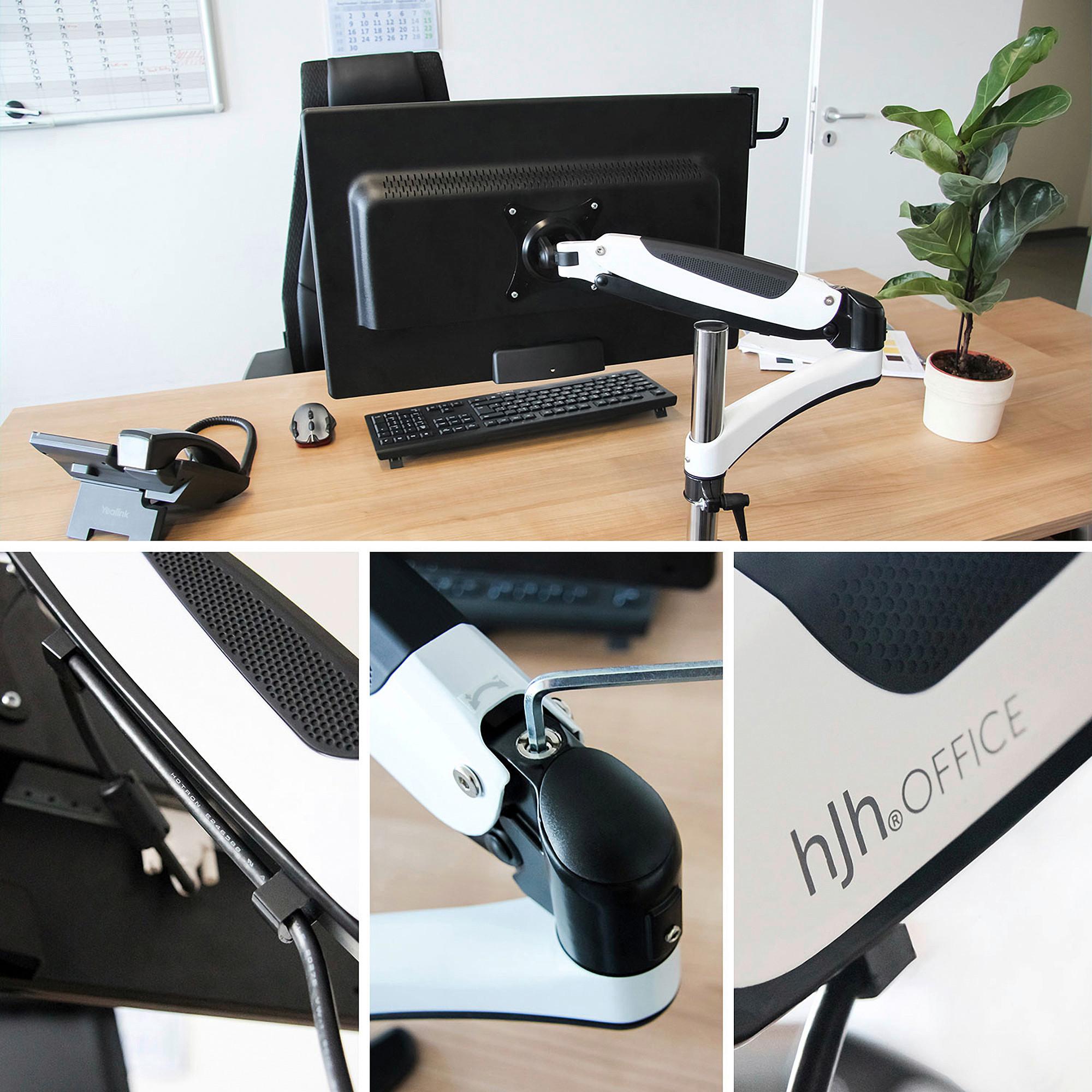 Monitor-Halterung Vm-Mg1 - Schwarz/Weiß, Basics, Metall (40/38/32cm) - MID.YOU