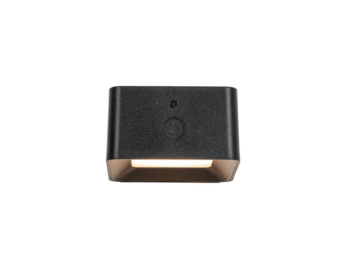 NÁSTĚNNÉ LED SVÍTIDLO QIOP - černá, Moderní, kov/plast (8,6/8/4,5cm) - Mömax