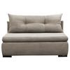 2-sitzer-sofa Yellow Mit Schlaffunktion Taupe Cord - Taupe/Schwarz, Design, Textil (154/93/85cm) - MID.YOU