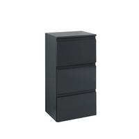 Unterschrank mit Soft-Close Cardiff B: 40cm Graphit - Graphitfarben/Grau, Design, Holzwerkstoff (40/79/35cm) - Held
