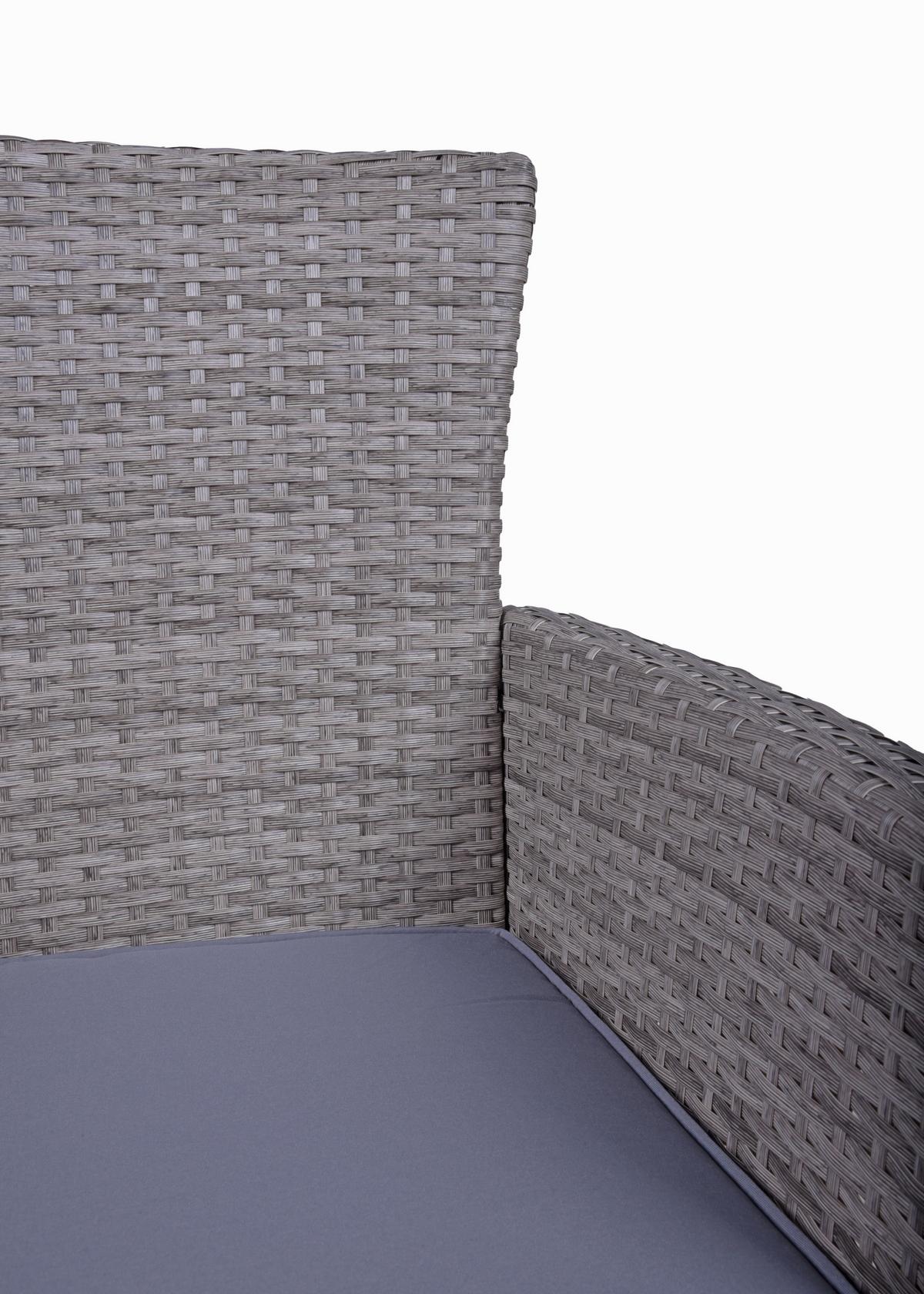 Balkonset Dakota - Hellbraun/Anthrazit, Basics, Holz/Kunststoff - Gardenson