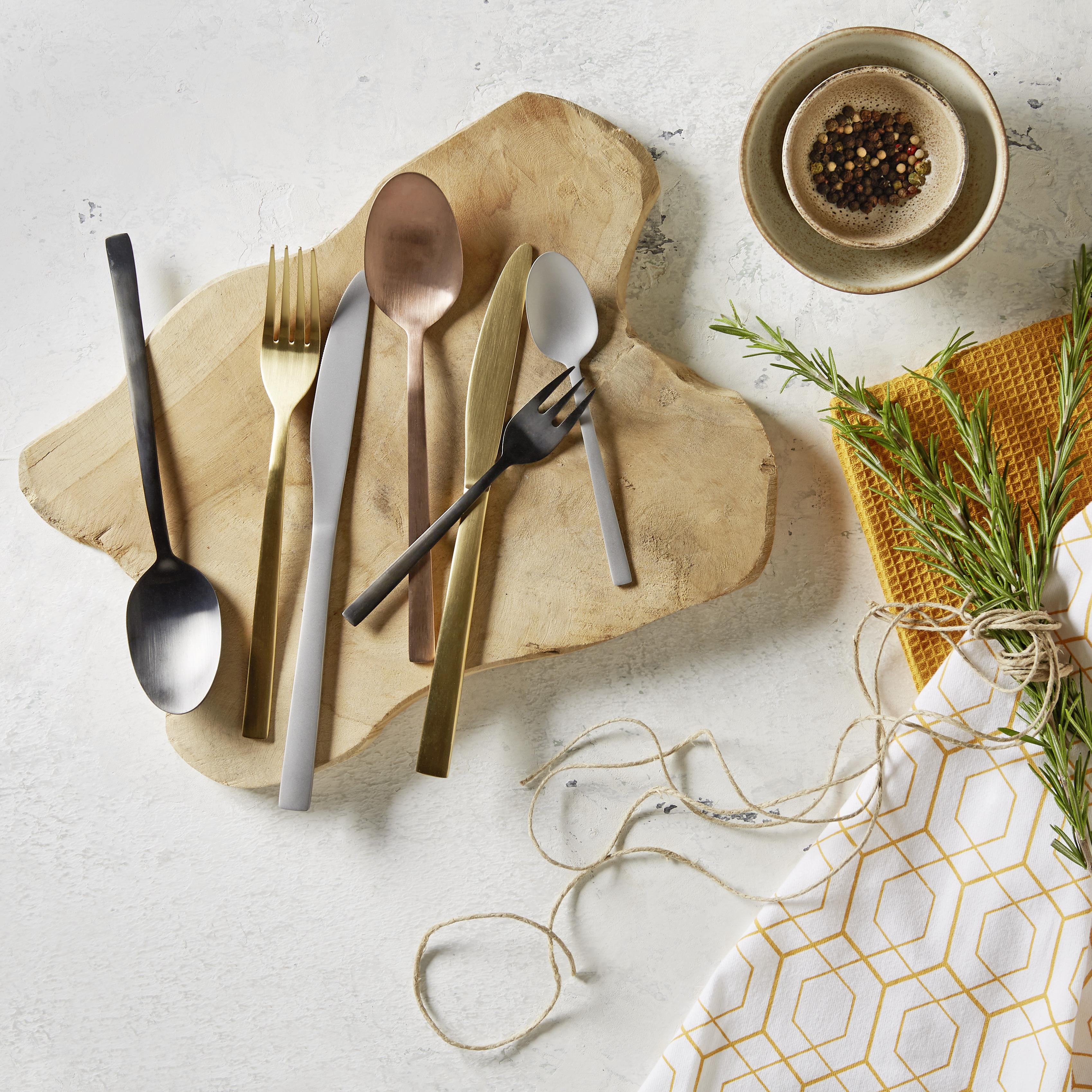 Príborová súprava Beverly, 20-dielna - čierna, Lifestyle, kov - Premium Living
