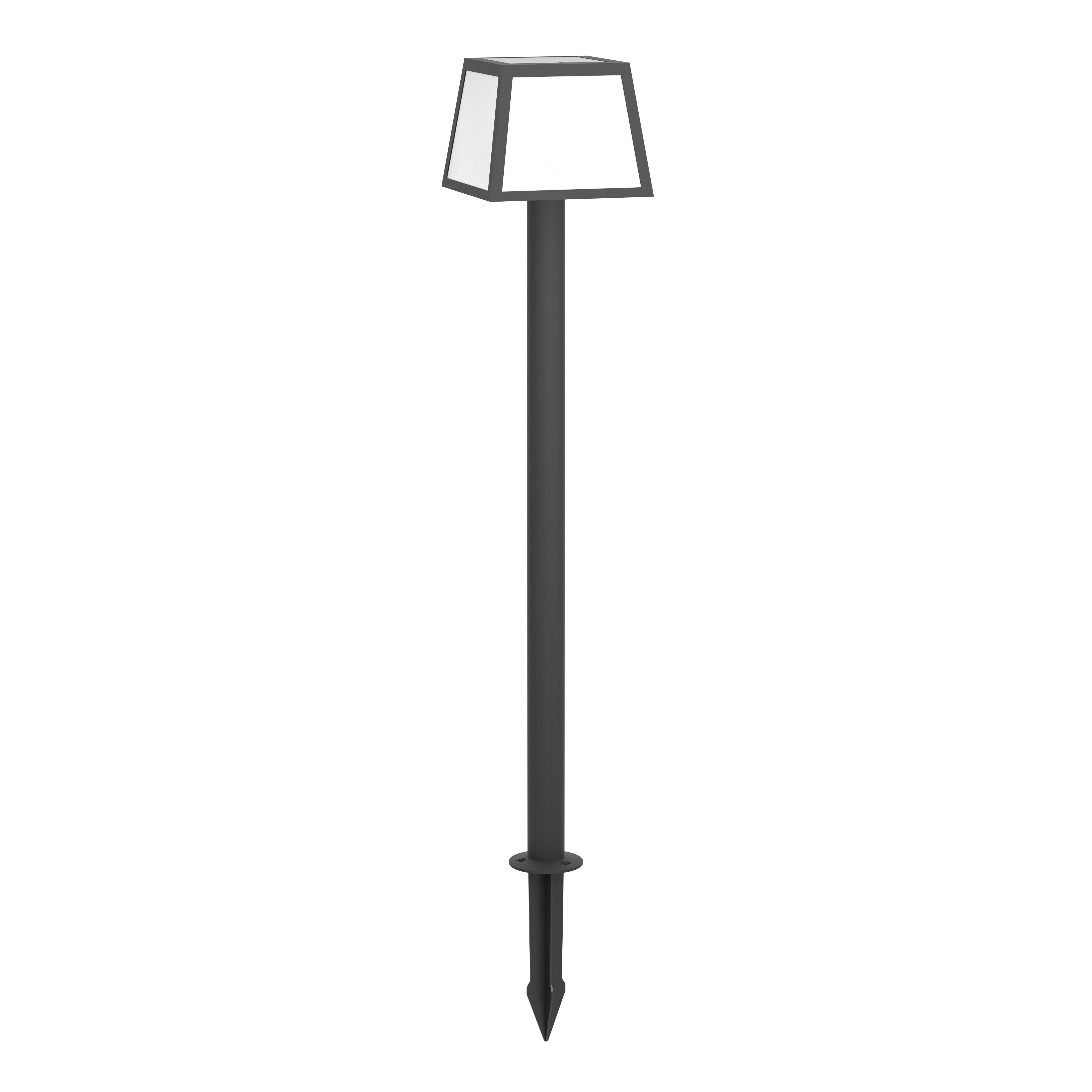 Solarleuchte 901075 Altilia - Schwarz/Weiß, Basics, Kunststoff (15,5/15,5/106cm) - Eglo