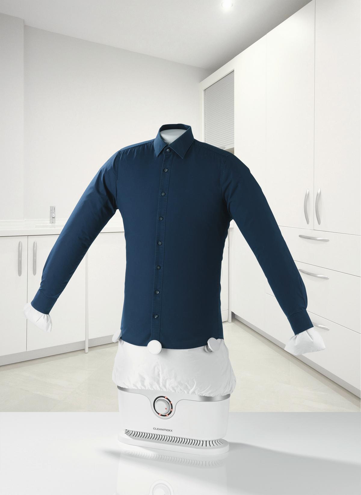 DAMPFBÜGELEISEN 1800W, Silber, Weiß - Silberfarben/Weiß, Kunststoff/Metall (42.3/18.1/105cm) - CLEANMAXX