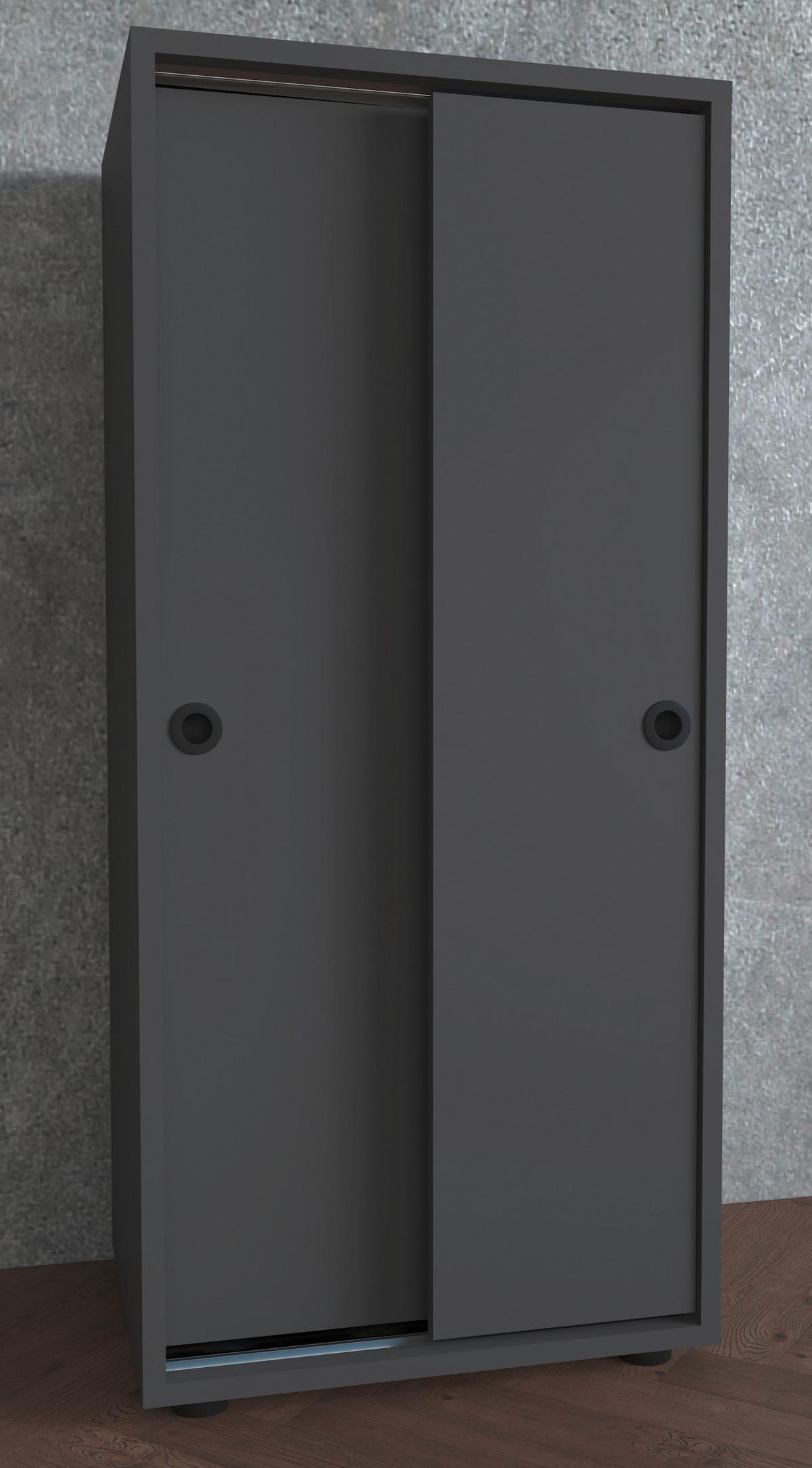 Aktenschrank Ulas Anthrazit Dekor B: 49 cm - Anthrazit, Design, Holzwerkstoff (49/109/38cm) - MID.YOU