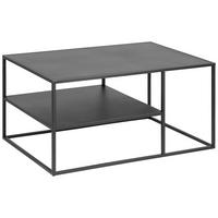 Couchtisch Stahl Mit Ablagefach Newton, Schwarz - Schwarz, Trend, Metall (90/60/45cm) - MID.YOU