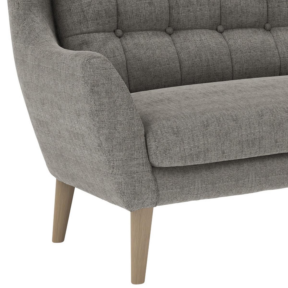Ecksofa Henry Dunkelgrau S: 173x250 cm - Eichefarben/Dunkelgrau, KONVENTIONELL, Textil (173/250cm) - Trendmanufaktur