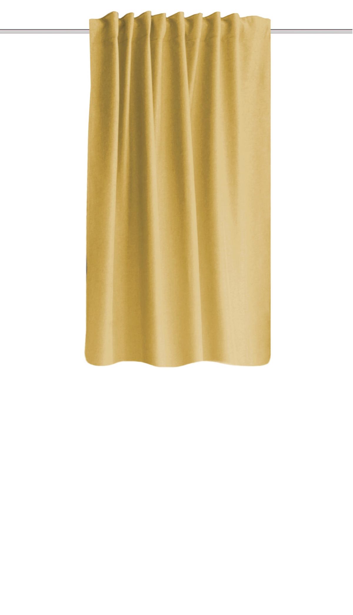 Wärmeschutzvorhang Gelb B: 135 cm - Gelb, Basics, Textil (135/145cm) - Schmidt W. Gmbh