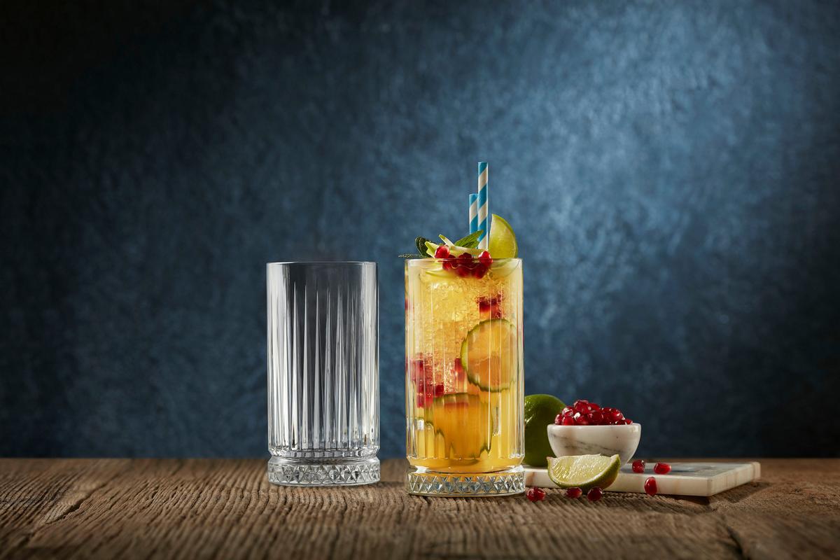 Longdrinkglas 4er-Set Je ca. 450 ml - Klar, Basics, Glas (450ml) - Creatable