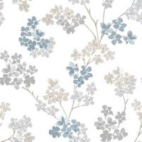 Vliestapete 2258-41 - Blau/Weiß, Basics, Papier/Kunststoff (52/1000cm)