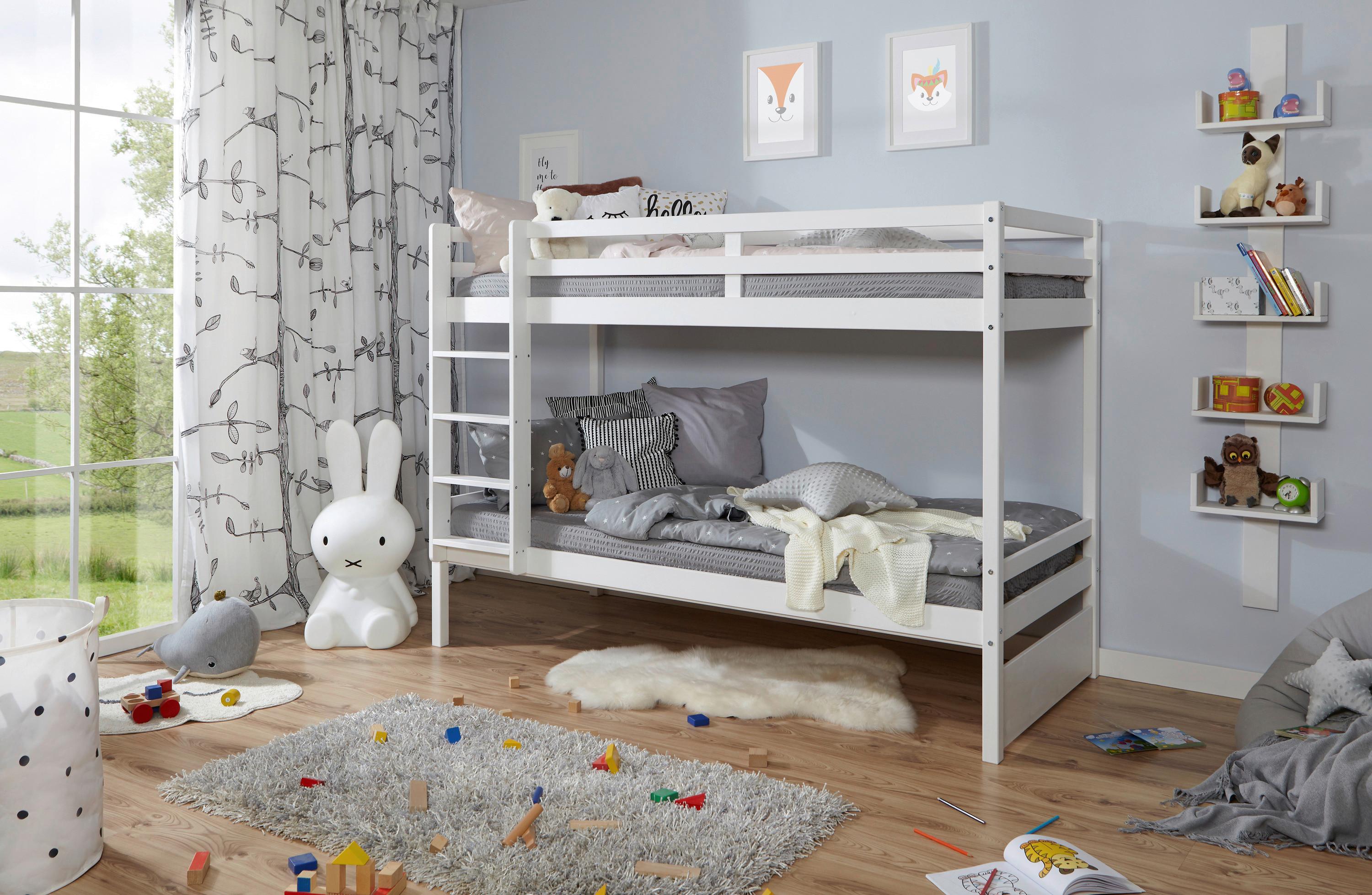 Etagenbett Finn - Weiß, MODERN, Holz (90/200cm) - MID.YOU