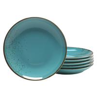 DESSERTTELLERSET 22042 NATURE COLLECTION - Türkis, Trend, Keramik (21cm) - Creatable