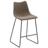Tresenstuhl My Solo - Schlammfarben/Schwarz, KONVENTIONELL, Textil/Metall (49/99/51cm) - Livetastic