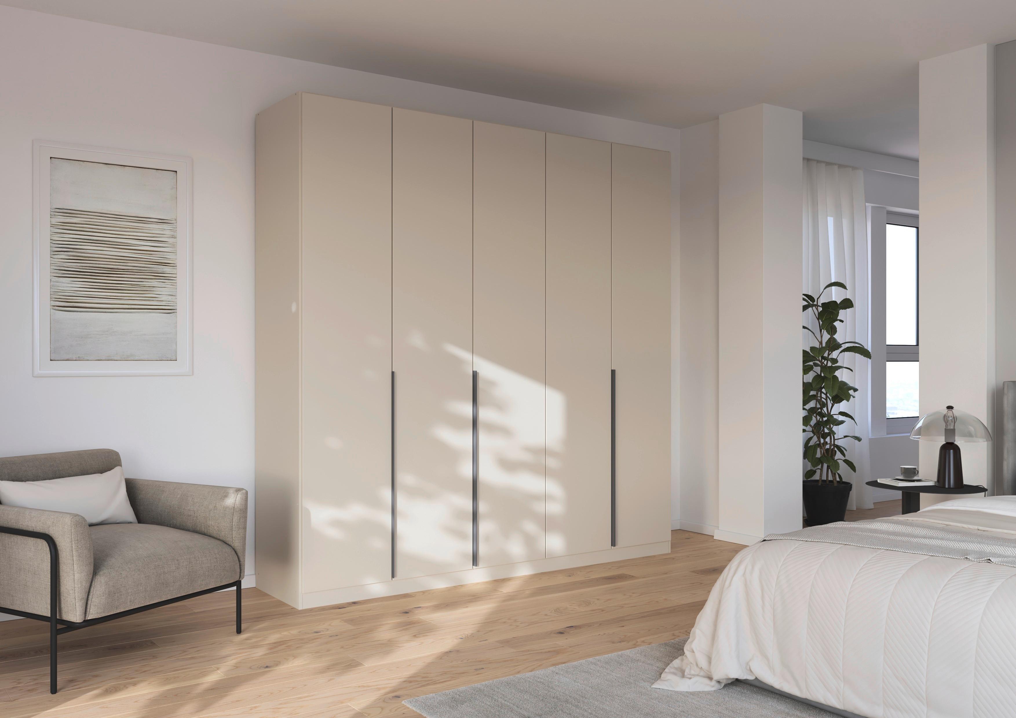 Drehtürenschrank 226 cm Alabama Super Champagner - Champagner, MODERN, Holzwerkstoff (226/229/54cm)