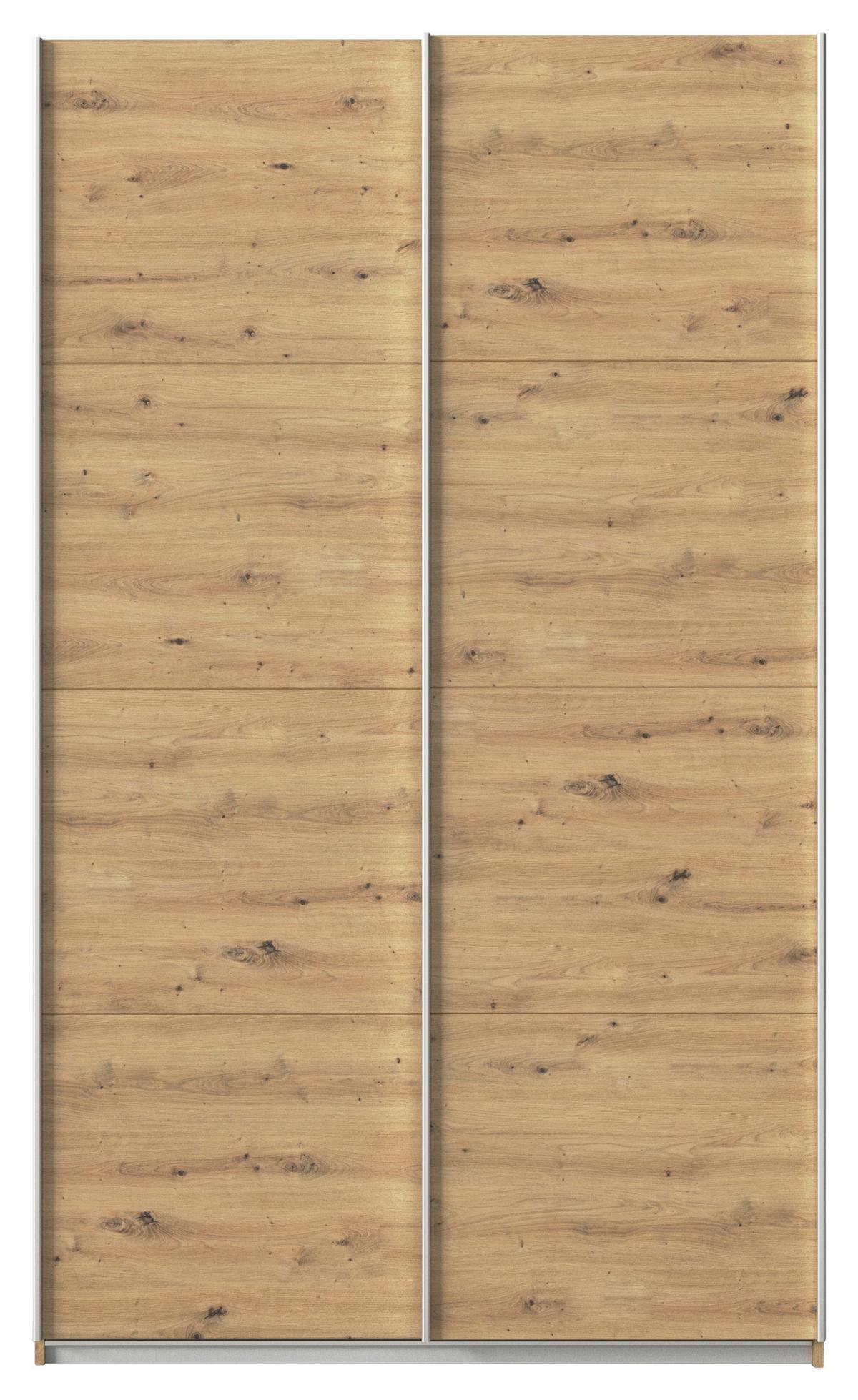Schwebetürenschrank B: 136cm Feldkirch Eiche Dekor - Eiche Artisan, MODERN, Holzwerkstoff (136/229/62cm)