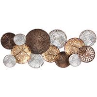 Wanddeko Caius Abstrakt Metall Schwarz/Multicolor 70x30 cm - Silberfarben/Goldfarben, Basics, Metall (70/30cm) - Luca Bessoni