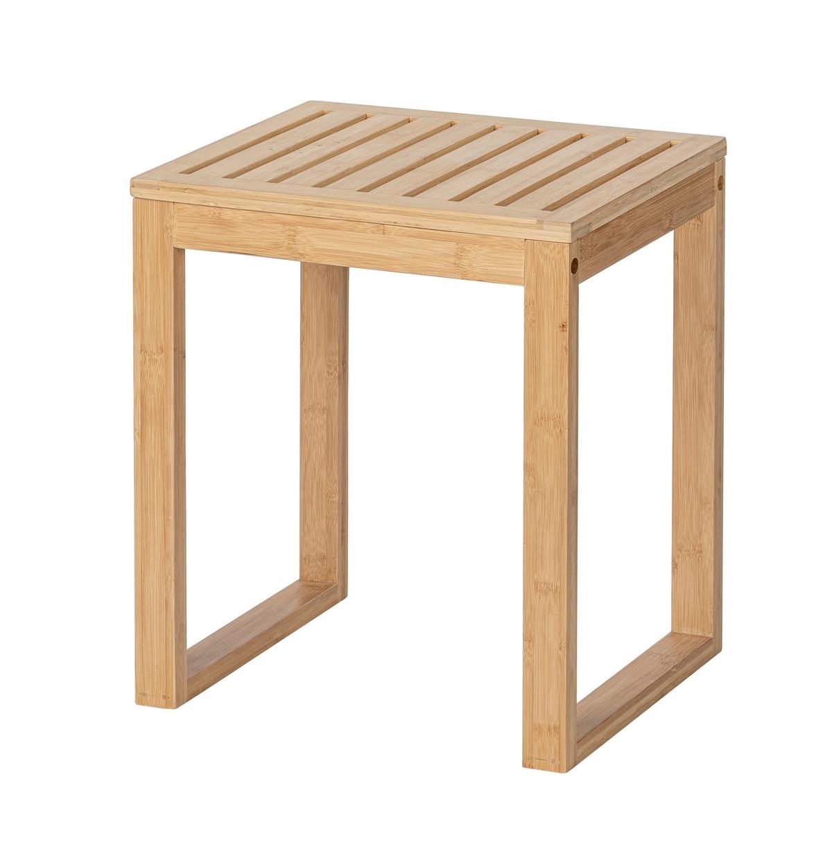 TABURET BAMBUSA -SB- - přírodní barvy, Konvenční, přírodní materiály (40/30/46cm) - Mömax