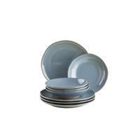 Tafelservice Nottingham Blaugrau 8-Teilig - Blaugrau, Basics, Keramik - Mäser