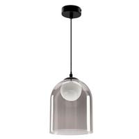 PENDELLEUCHTE 31-38340 KLEA - Schwarz/Weiß, Design, Glas/Metall (16/16/100cm)