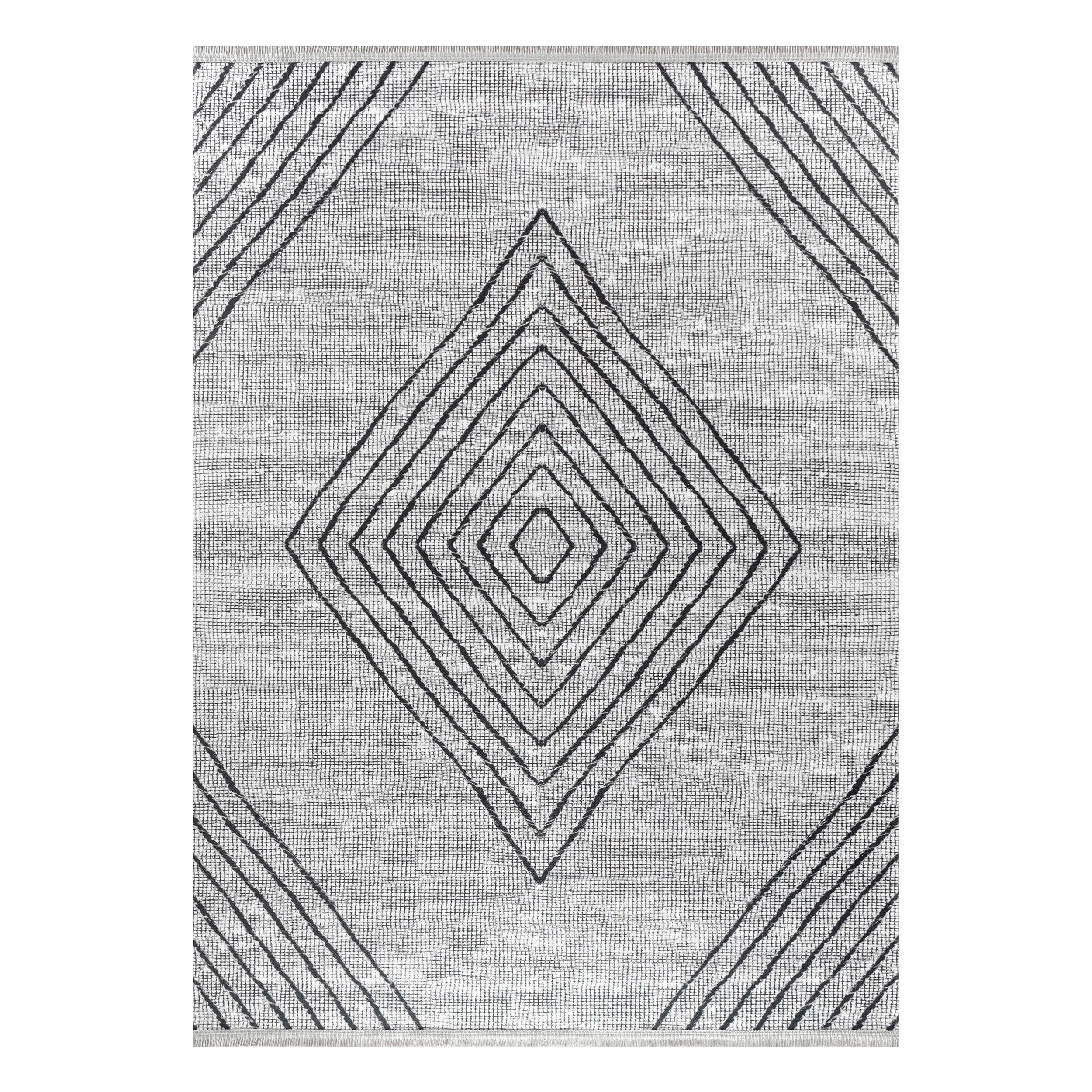 Webteppich Grau Fabius 160x230 Cm - Grau, Natur, Textil (160/230cm)