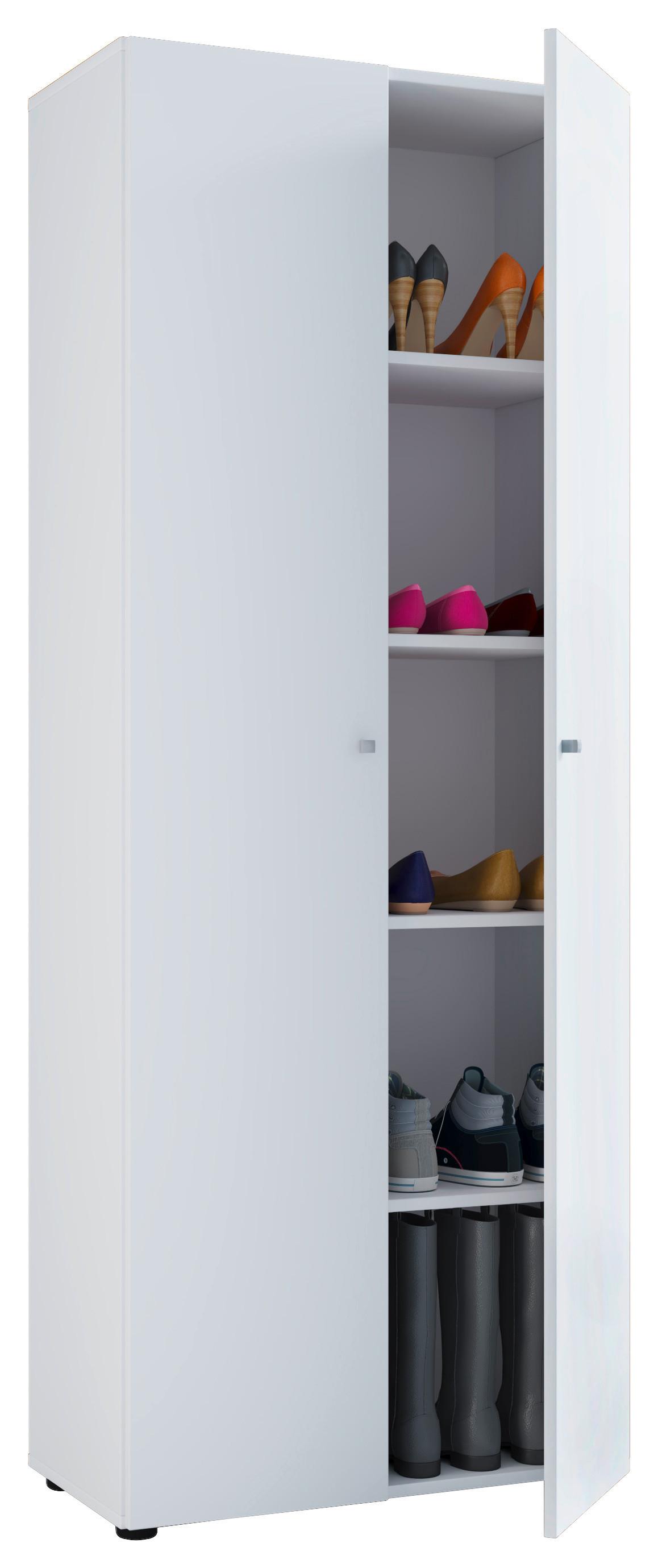 Viacúčelová skriňa Vandol 70cm biela - čierna/biela, Basics, kompozitné drevo/plast (70/178/40cm) - MID.YOU