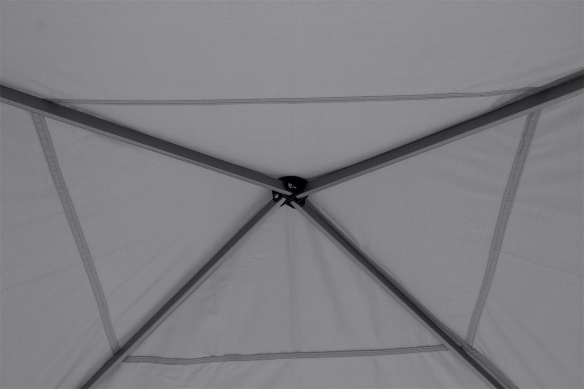 Pavillon Starter Bht 3x2,6x3 M Mit Tragetasche - Grau, KONVENTIONELL, Textil/Metall (300/260/300cm) - Siena Garden