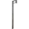 Garderobenpaneel Senex Grau B: 10 Cm 3 Haken - Grau, MODERN, Holz (10/170/33cm)