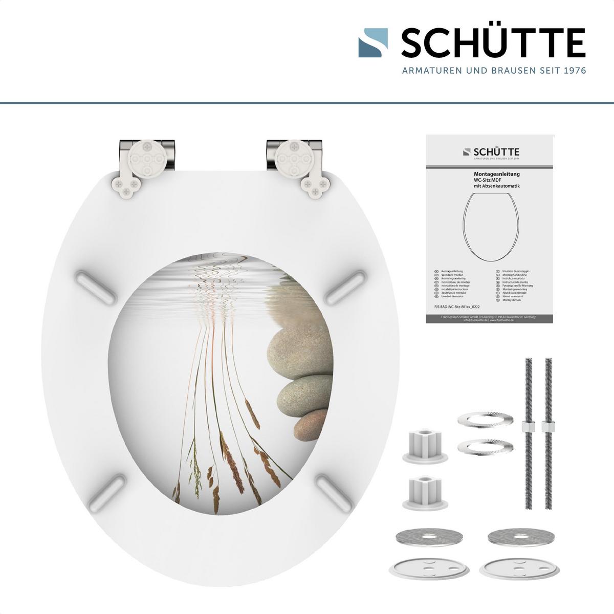 Wc-sitz Naturfarben Seemotiv Mit Absenkautomatik B: 43,5 Cm - Naturfarben, Design, Holzwerkstoff (43,5/5,5/37,5cm) - Schütte