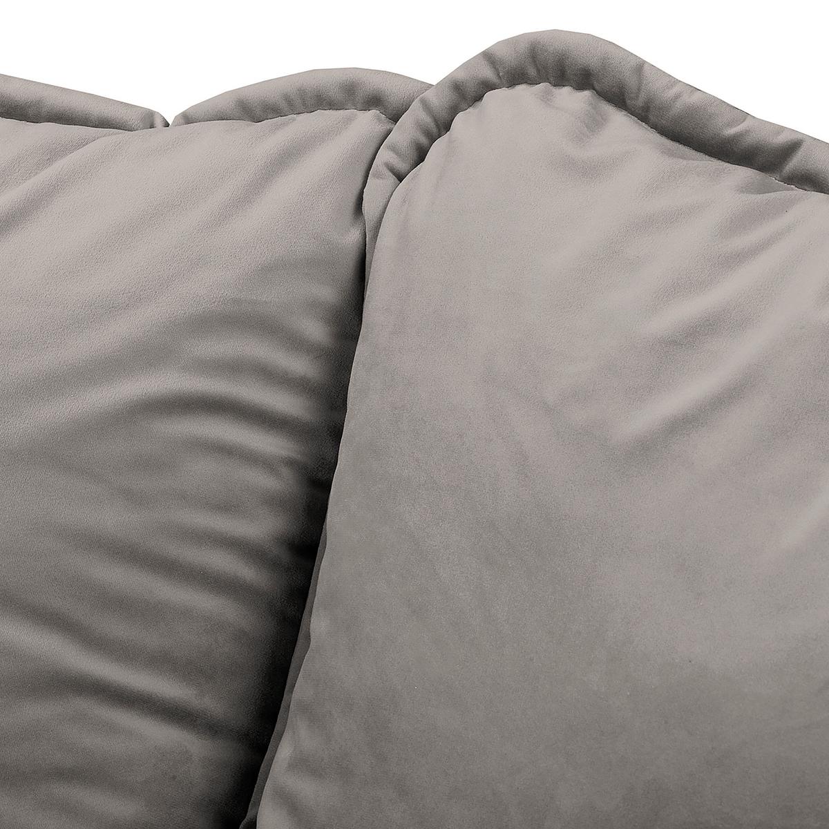 Ecksofa Beata Grau S: 150x230 cm - Wengefarben/Grau, Design, Textil (150/230cm) - Livetastic