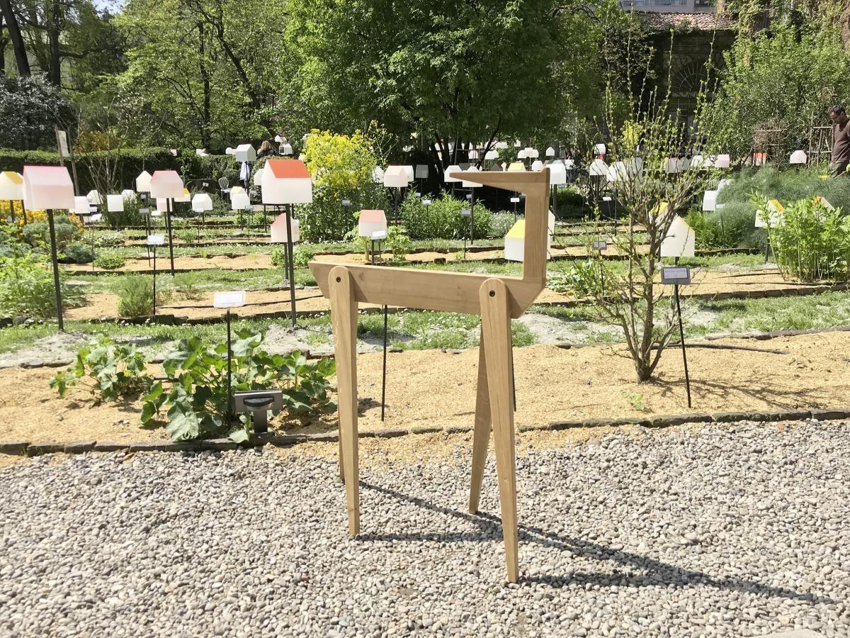 Tischgestell Berliner Bock - Eichefarben, Design, Holz (75/25/98cm) - Sudbrock