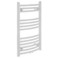 Handtuchheizkörper Bari BxHxT: 60x80,3x12cm Gebogen 386 W - Weiß, KONVENTIONELL, Metall (60/80,3/12cm)
