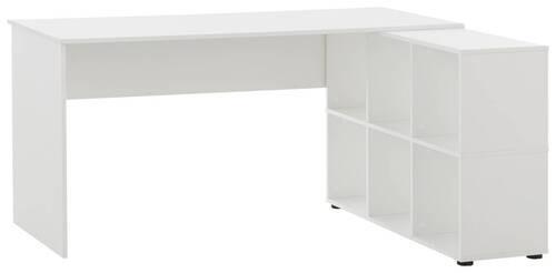 Schreibtisch Serie 500 Weiß B: 150 cm - Weiß, MODERN, Holzwerkstoff (150/73,6/121,6cm) - MID.YOU