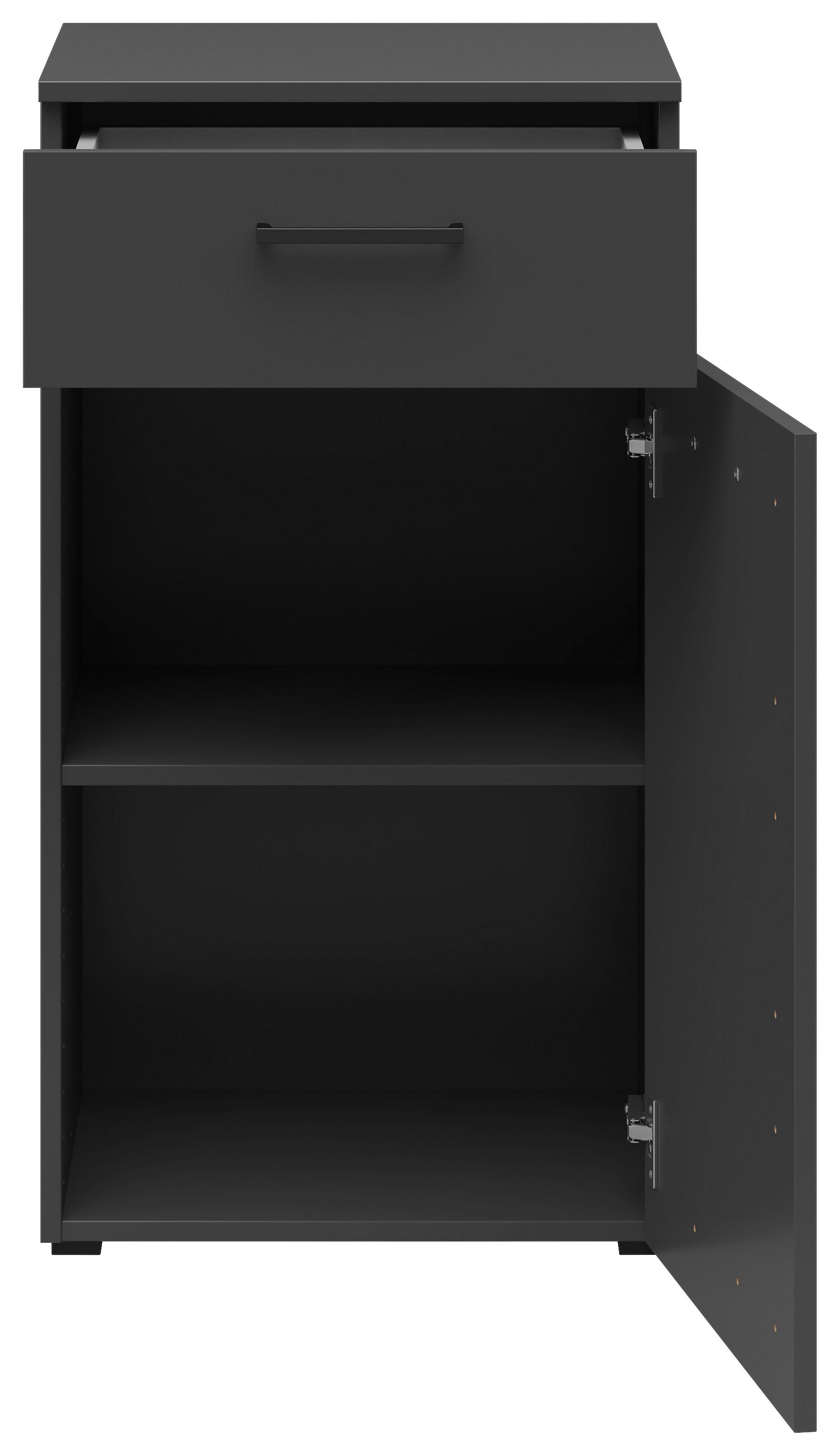 Komoda MULTISTAURAUM š: 45 cm - grafitová/antracitová, Modern, kompozitné drevo/plast (45/83/40cm)