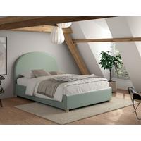 KINDER-/JUNIORBETT Moon Grün 140x200cm - Naturfarben/Grün, ROMANTIK / LANDHAUS, Holz/Textil (140/200cm) - Vipack