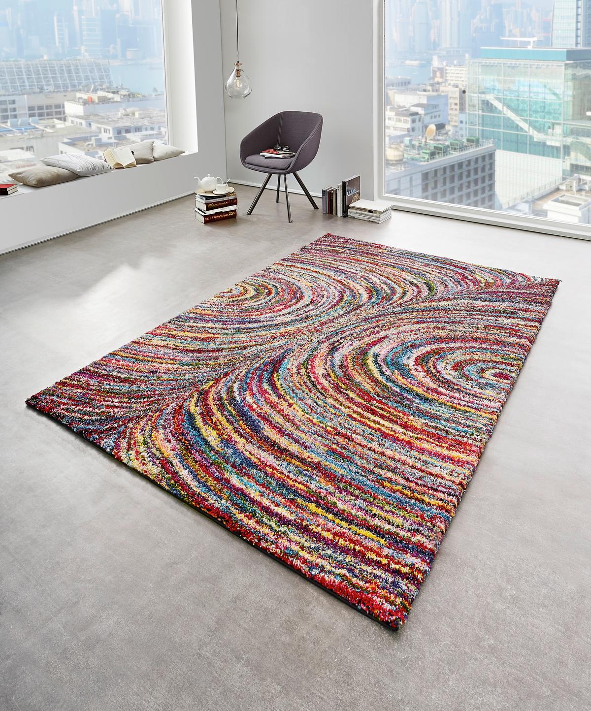 Webteppich Color Face Multicolor 120x170 cm - Multicolor, Trend, Textil (120/170cm) - Novel
