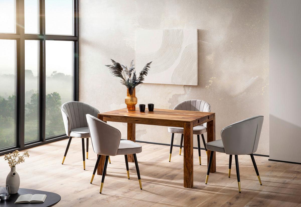 Esstisch Sheeshamfarben, L: 120 cm - Sheeshamfarben, Design, Holz (120/80/76cm) - MID.YOU