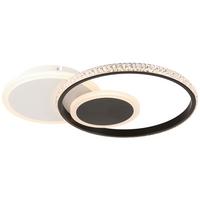 Stropné svietidlo Rulm, D/Š: 45/32cm,čier.biela - čierna/biela, Modern, kov/plast (45/32/6,5cm) - Modern Living