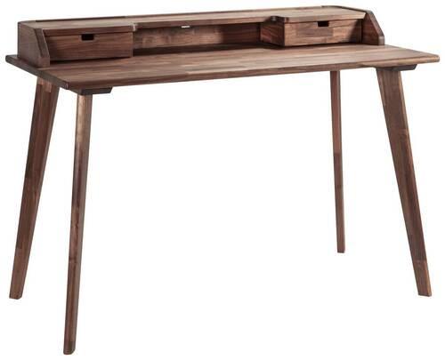 Schreibtisch Accessoires - Nussbaumfarben, Design, Holz (120/60/85cm) - Hasena