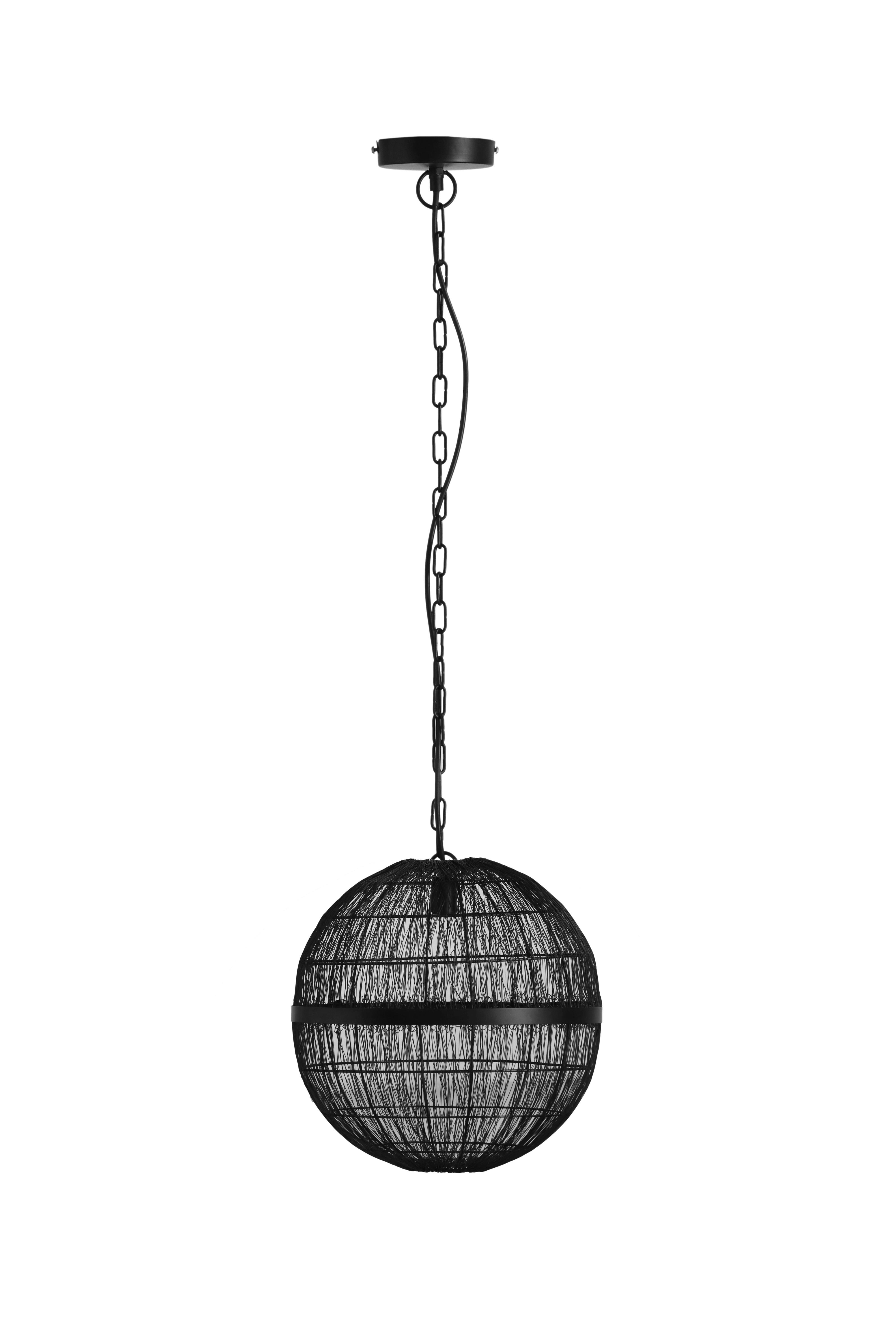 Hängeleuchte 14994h1 - Schwarz, Basics, Metall (30/120cm) - Globo