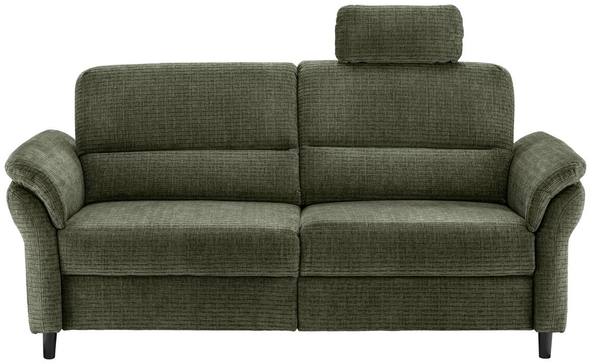 3-Sitzer-Sofa Cavoli, Olivgrün R B: 192 cm - Schwarz/Olivgrün, MODERN, Textil (192/90/89cm) - Livetastic