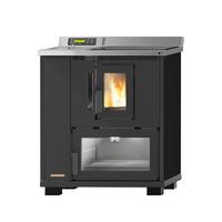 Pelletofen Devon Schwarz Metall 8 Kw Mit Wi-Fi - Schwarz, LIFESTYLE, Metall (72/86/54cm)