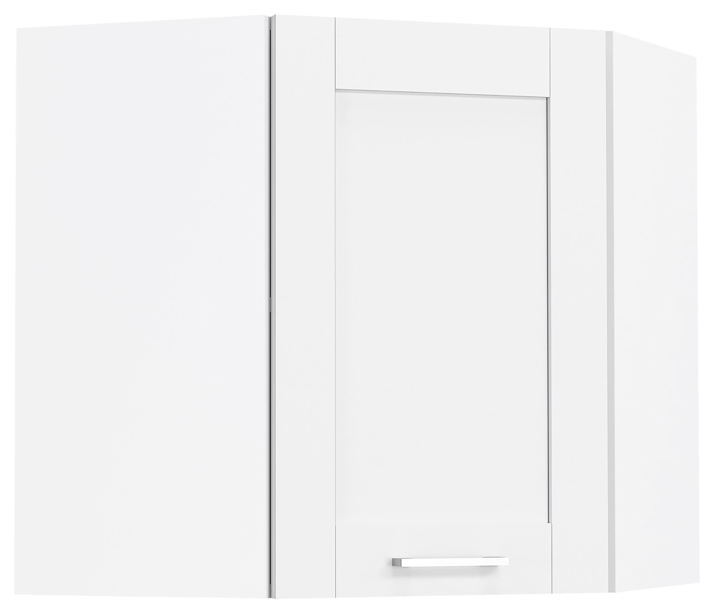 ECKOBERSCHRANK COLURA - Weiß, Trend, Holzwerkstoff/Kunststoff (57/60/57cm) - MID.YOU