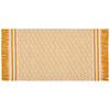 Teppich Vorleger Gelb Mit Fransen Iman 70x120 cm - Gelb, MODERN, Textil (70/120cm) - Ondega